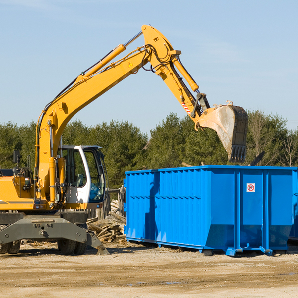 can i rent a residential dumpster for a construction project in Belmont West Virginia